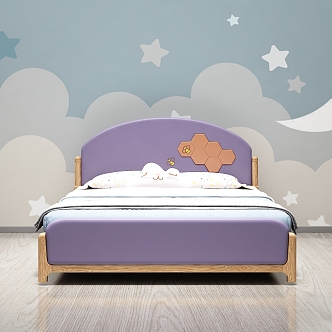 Nordic Children's Bed 3d model