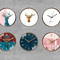 Nordic wall clock wall clock 3d model