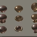 Decorative Wooden And Metal Knobs With Various Designs For Home Furniture Hardware