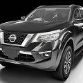 Black Nissan SUV With Sleek Exterior Design And Front Grille Features