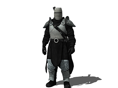 Modern Game Character Medieval Knight model