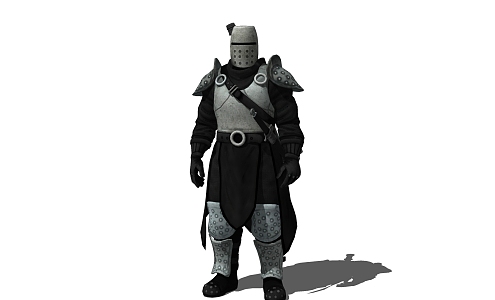 Modern Game Character Medieval Knight 3d model