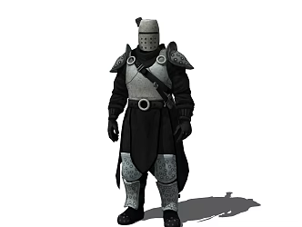 Modern Game Character Medieval Knight 3d model