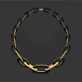 Stylish Gold And Silver Metal Chain Bracelet With Link Design For Daily Use
