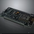 High Quality Electronic Circuit Board With Microchips Connectors Pins And Electronic Components On Green PCB