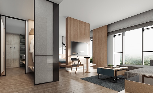 Modern Suite Hotel Suite 3d model