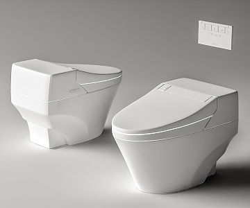 Smart toilet 3d model