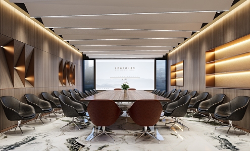 Modern Conference Room 3d model