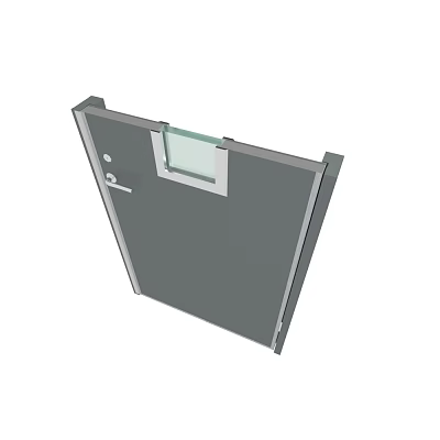 node model of fire door 3d model