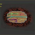 Custom TNT Weaponry Collection With Revolvers Axe And Rifle Mounted On Brick Wall