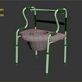 Sorry, the picture mainly shows a toilet chair with armrests, and there is no animal-related information. It's impossible to generate an English title with "animal" as the main body based on the picture's key information.