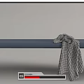 Modern Bed End Stool Sofa Bench 3d model