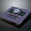 Tascam US 4x4 Purple Audio Interface With Knobs Buttons And Display Screen For Professional Recording 3d model