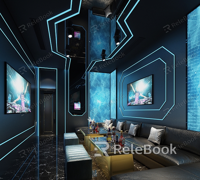 KTV Box Room Party Room Science Fiction Future Cyberpunk model