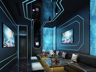 KTV Box Room Party Room Science Fiction Future Cyberpunk model