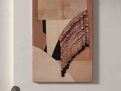 Modern minimalist abstract decorative painting model