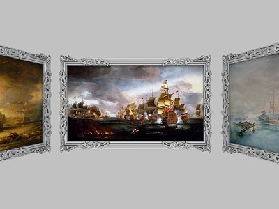 Picture Frame Photo Frame Oil Painting Hanging Painting Decorative Painting Wooden Frame Decorative Painting European Style Picture Frame European Style Picture Frame Classical Picture Frame model