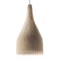 Cream Colored Modern Minimalist Chandeliers With Feather Texture On Black Background