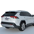 White Toyota SUV With Modern Exterior Design And Stylish Alloy Wheels