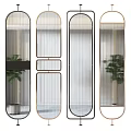 Modern partition Changhong glass screen partition 3d model