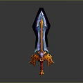 Ancient Sword Game Sword Magic Sword Magic Sword Magic Sword Magic Sword Magic Sword Officer Sword 3d model