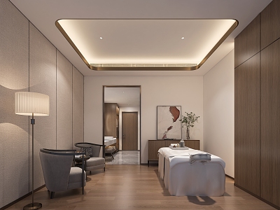 New Chinese SPA Massage Room 3d model