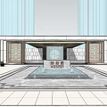 Modern Gate Entrance Gate 3d model