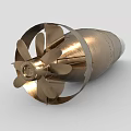 Torpedo Nuclear Bomb Atomic Bomb Nuclear Warhead Cannonball Missile Cruise Missile Low Face Number Low Model Simple Model Game Movie Level Super Realistic 3d model