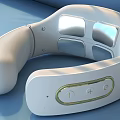 Modern Ergonomic Neck Massager Medical Device With Portable Design And Control Buttons