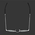 Children's Round Blue Lens Glasses With Silver Frame Black Temples And Shiny Reflection