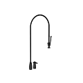 Modern Black Curved Spout Faucet With Sleek Design And Single Handle Control