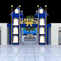 Indoor Playground With Colorful Balloons Wooden Playsets