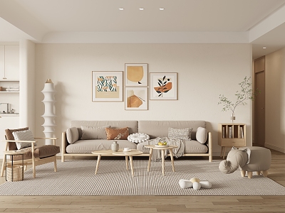 Nordic Home Living Room model