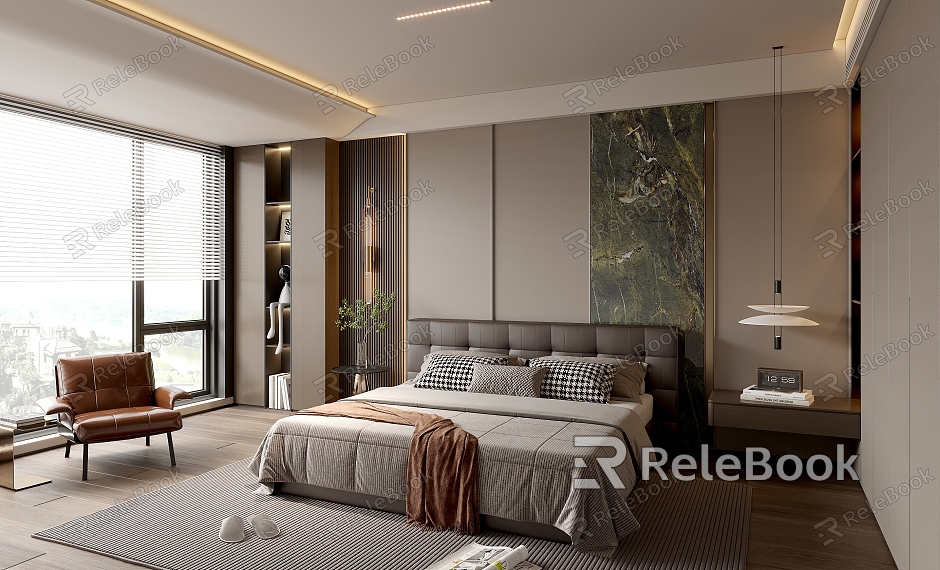 Modern Light Luxury Bedroom model