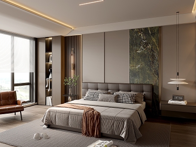 Modern Light Luxury Bedroom model