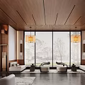 Reception Rest Area Negotiation Area 3d model