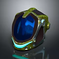 Fire Equipment Modern Fire Helmet With Transparent Visor Illuminated Edge And 3D Rendering