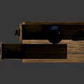 Wooden Jewelry Organizer Box With Glass Top Drawers And Compartments For Accessories