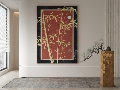 New Chinese Decorative Painting 3d model