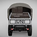 UN Marked Heavy Duty Six Wheel Functional Cargo Truck With Cover