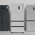 Modern Fridge Freezers In Black White And Gray With Sleek Design For Home Kitchen