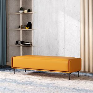 Modern Sofa Stool Shoe Changing Stool Bed End Stool 3d model