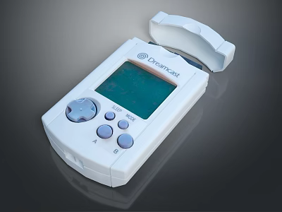 Biovision White Electronic Testing Device With Screen Buttons And Open Lid 3d model