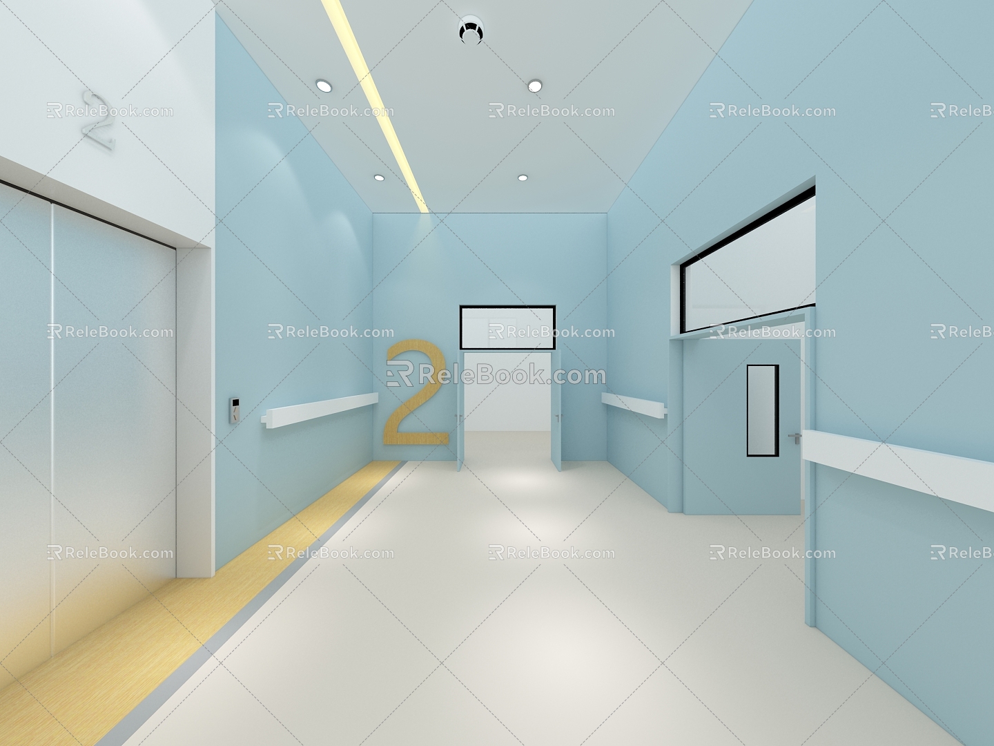 Modern Elevator Hospital Elevator 3d model