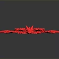 Vibrant Red Winged Dragon Game And Movie Character 3D Model Design