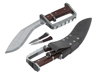 Dagger Knife Weapon 3d model
