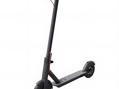 Black Electric Scooter Modern Design With Lightweight Frame And Urban Wheels 3d model