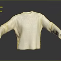 Soft White Oversized Knitted Sweater For Casual Everyday Wear With Textured Design
