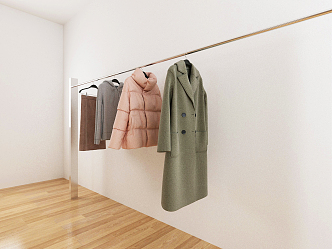 modern hanger clothes 3d model