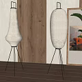 Wind floor lamp combination 3d model